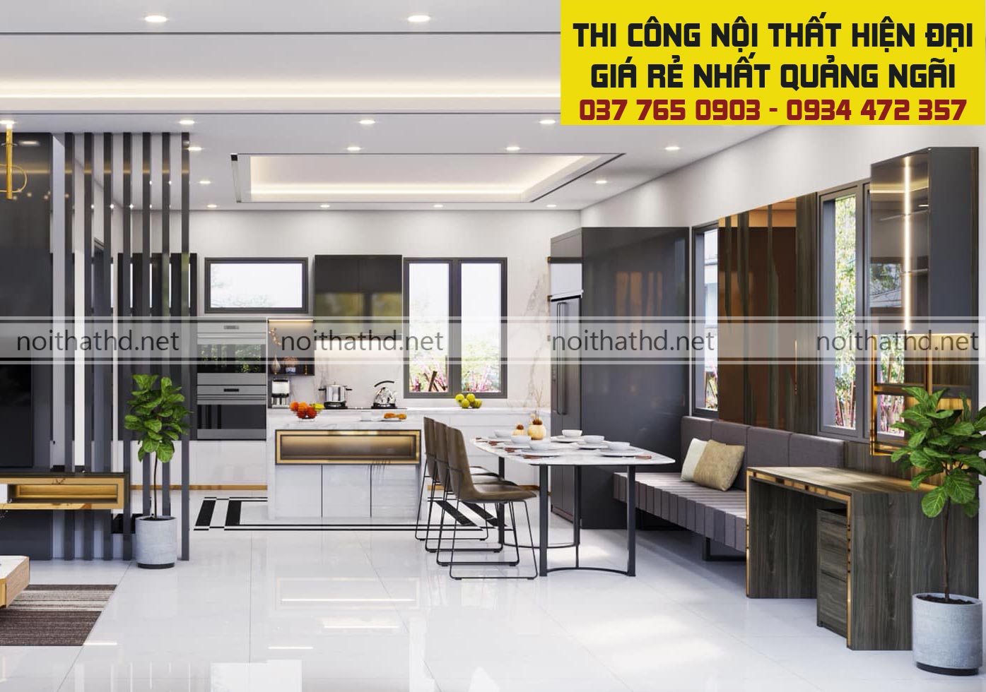 Hơn 60 mẫu thiết kế nội thất hiện đại đẹp thi công tại Quảng Ngãi 2021