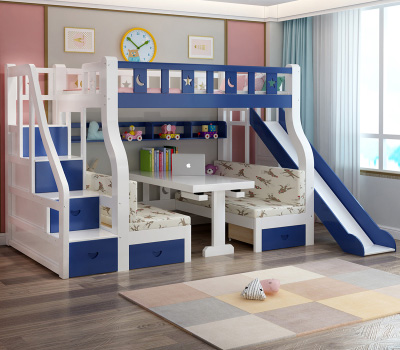 Mẫu giường tầng trẻ em đẹp hiện đại đa năng GT31