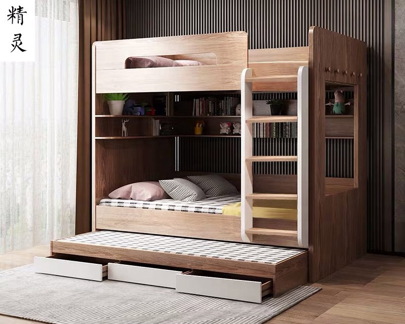 Mẫu giường tầng trẻ em đẹp hiện đại đa năng GT39