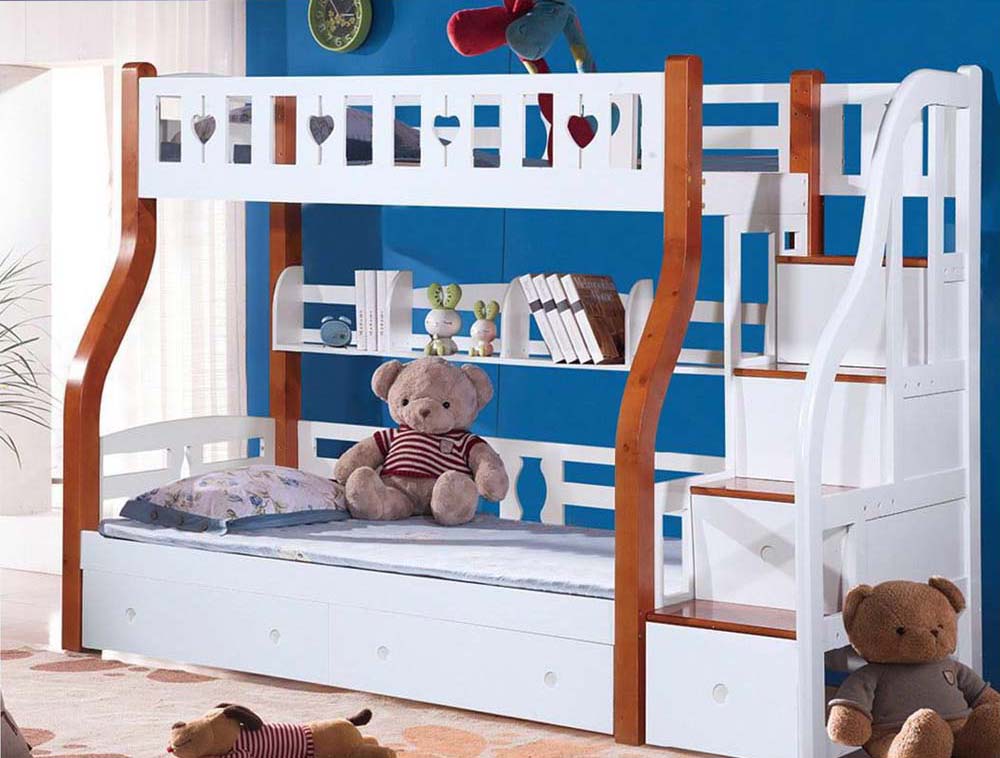 Mẫu giường tầng trẻ em đẹp hiện đại đa năng GT69
