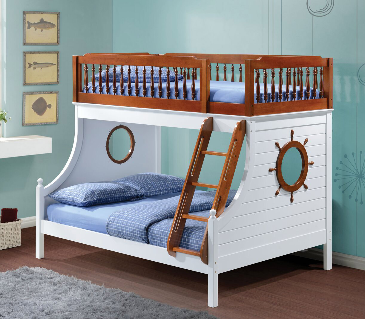 Mẫu giường tầng trẻ em đẹp hiện đại đa năng GT84