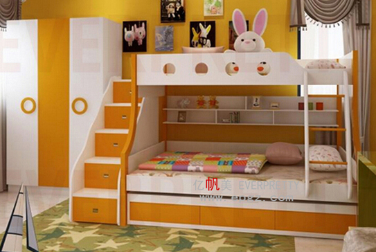 Mẫu giường tầng trẻ em đẹp hiện đại đa năng GT93