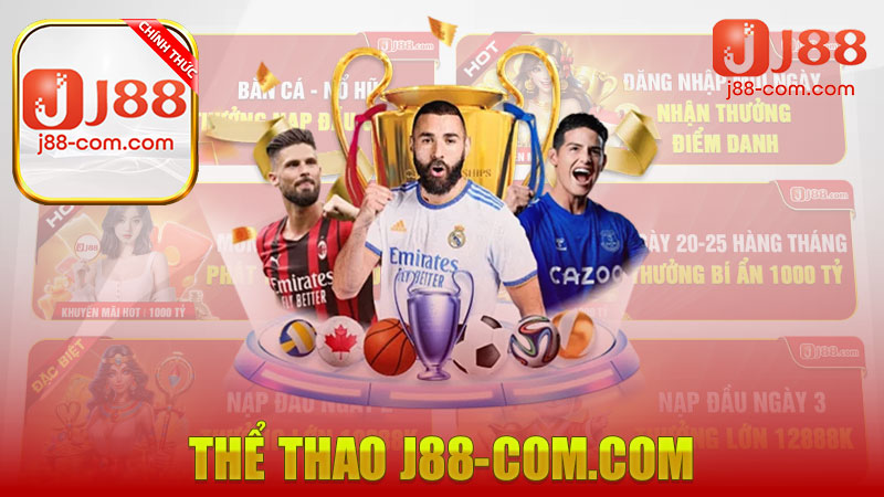 Thể thao J88 – Nền tảng cá cược thể thao dẫn đầu Châu Á